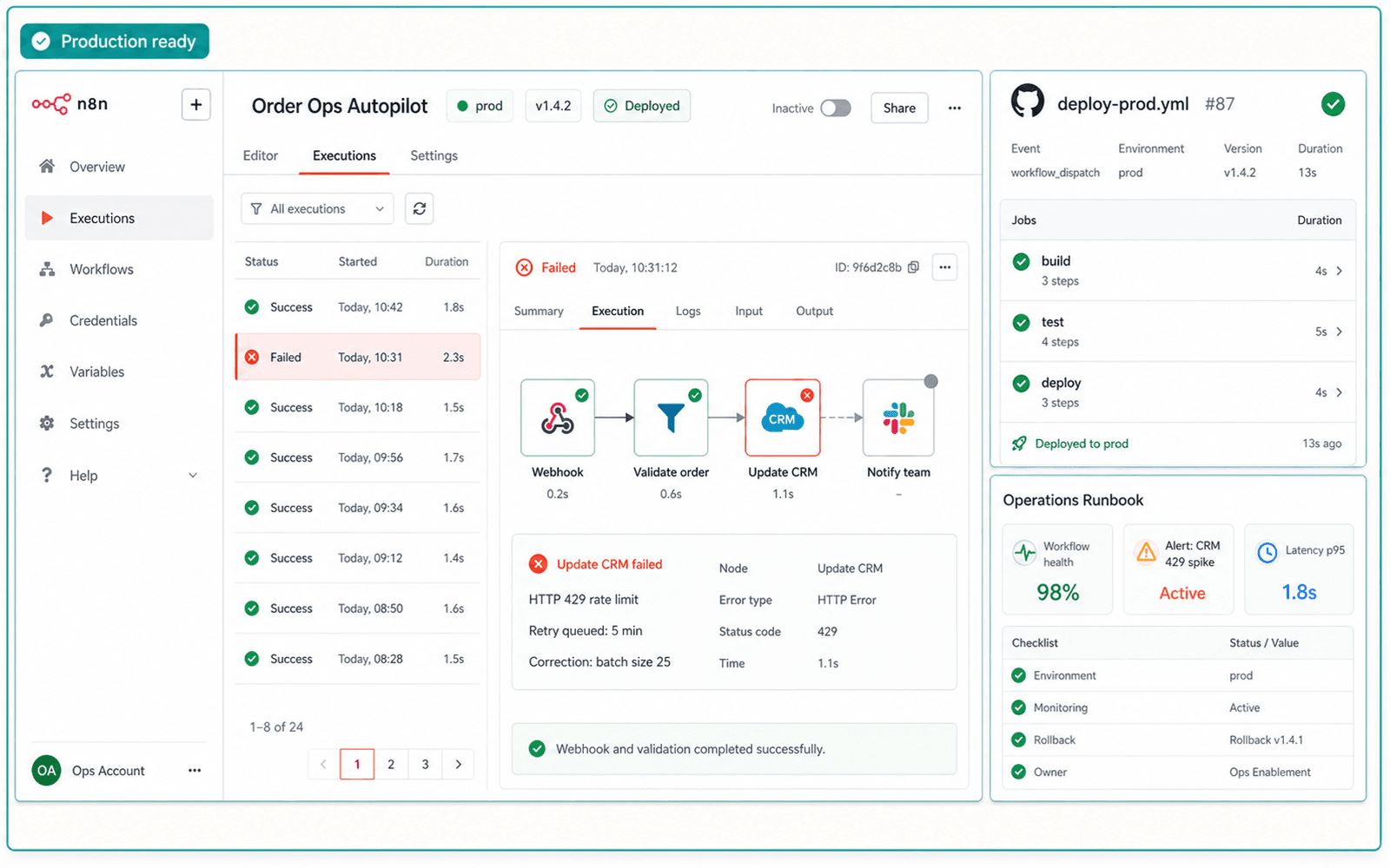 Illustrative guided build for Deployed Automation Operations Package