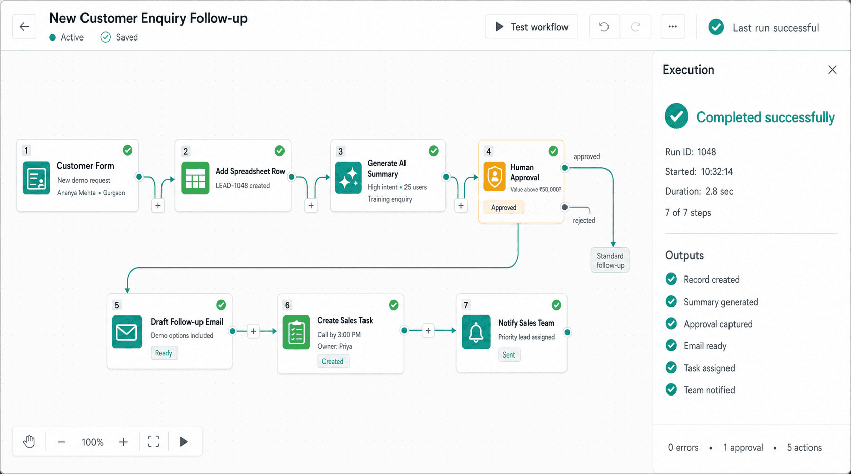 Illustrative guided build for Simple Business Automation